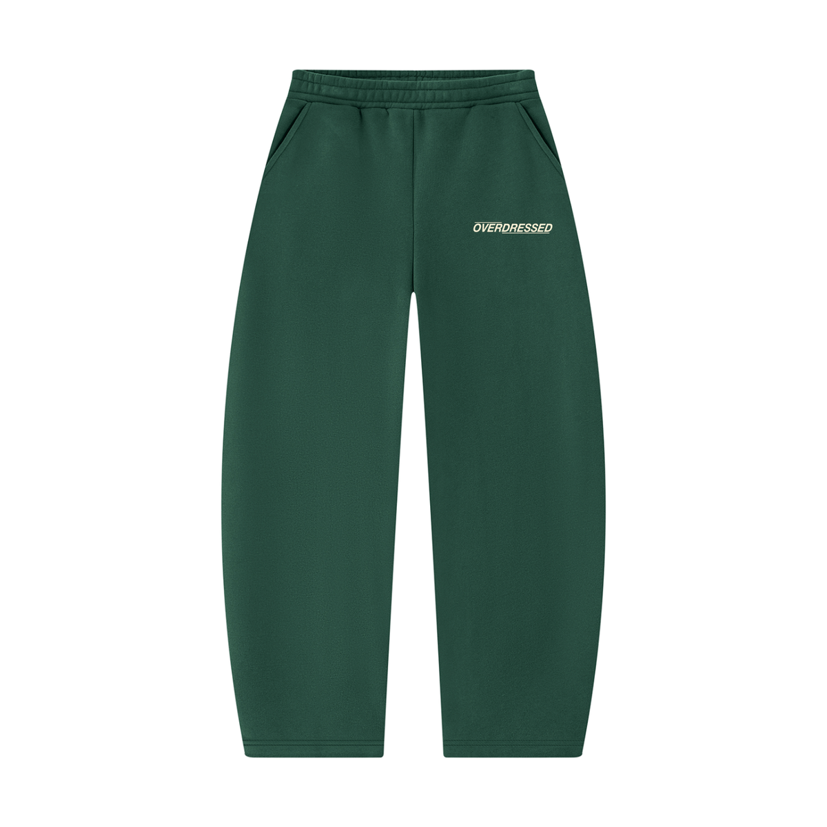 "OVERDRESSED" Unisex Barrel Leg Sweatpants