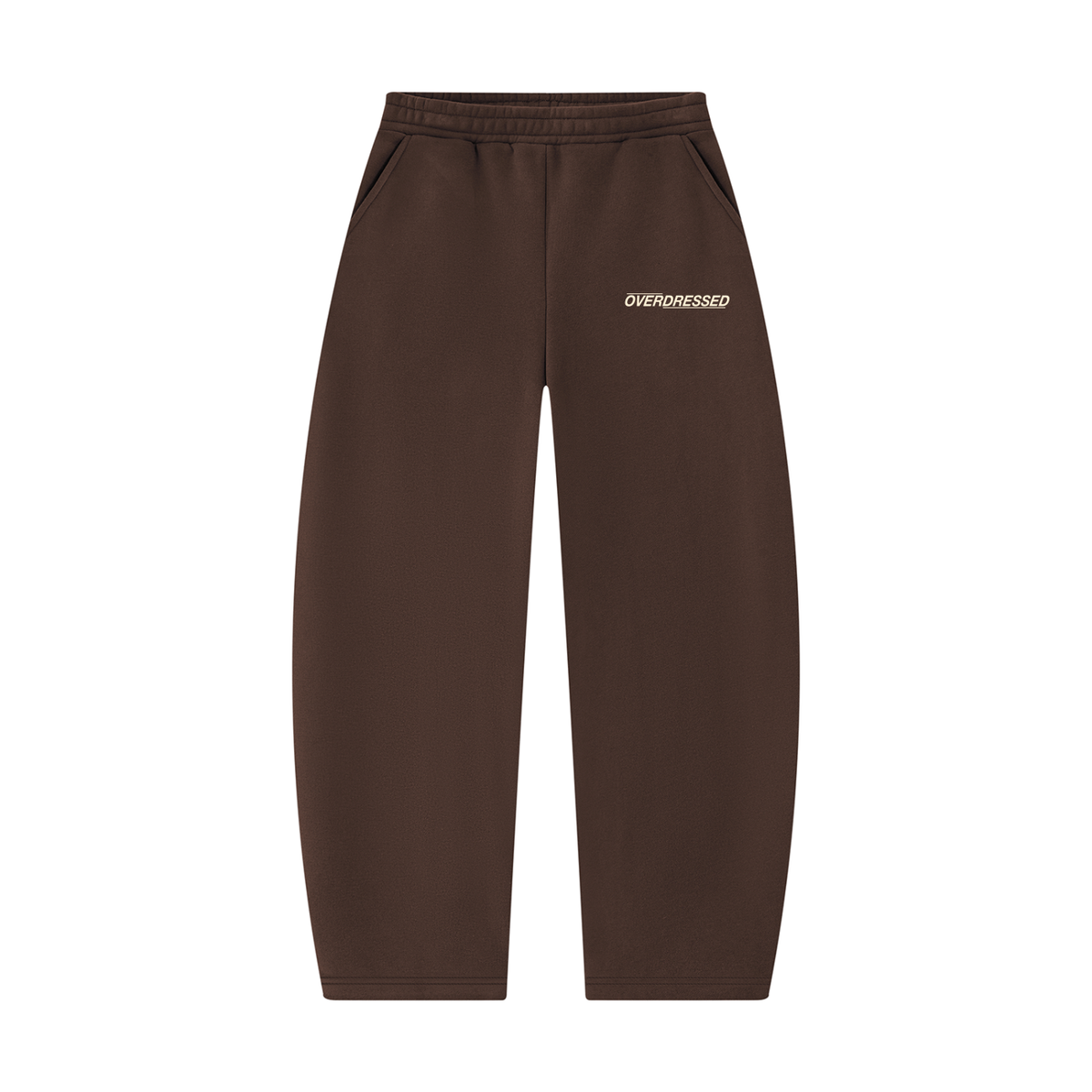 "OVERDRESSED" Unisex Barrel Leg Sweatpants